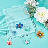 SUNNYCLUE 6Pcs 6 Style Handmade Luminous Lampwork Pendants LAMP-SC0001-19-7