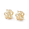 Rack Plating Brass Criss Cross Wide Cuff Earrings for Women EJEW-B014-16G-1
