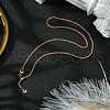 2mm Rack Plating Brass Rope Chain Adjustable Slider Necklaces for Women Men MAK-L044-06RG-3