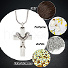 CREATCABIN Stainless Steel Urn Ashes Necklace NJEW-CN0001-06P-6