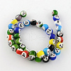 Round Handmade Lampwork Bead Strands X-LAMP-S169-03-1