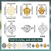 SUNNYCLUE 66Pcs 11 Styles Alloy Connector Charms FIND-SC0012-09-2