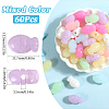 SUNNYCLUE 60Pcs Opaque Acrylic Beads FIND-SC0012-60-2