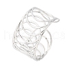 Europe and America Style 304 Stainless Steel Cuff Bangles for Women BJEW-D306-03P-2