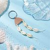 Natural Cowrie Shell Keychains KEYC-JKC01189-2
