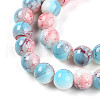 Baking Painted Glass Beads Strands DGLA-N003-8mm-C03-4