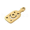 304 Stainless Steel Pendants STAS-S123-03G-03-2