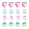 40Pcs 4 Style Transparent Glass Cabochons GGLA-YW0001-09-2