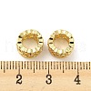 Brass Micro Pave Cubic Zirconia European Beads KK-H452-20G-2