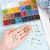 GOMAKERER 288G 24 Styles Glass Bugle Beads Sets SEED-GO0001-08-3