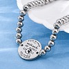 Mother's Day Flat Round with French Link Bracelets BJEW-A036-08P-3