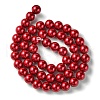 Eco-Friendly Glass Pearl Beads Strands HY-A008-8mm-RB084-2