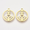 201 Stainless Steel Pendants STAS-S110-042G-1