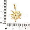 Brass Pendents KK-R212-06G-02-3