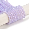 Baking Painted Transparent Glass Beads Strands DGLA-A034-J3mm-B06-1