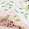 DELORIGIN 300Pcs 6 Styles Transparent Acrylic Pendants FIND-DR0001-41-3