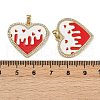 Brass Micro Pave Cubic Zirconia Pendants KK-A257-16G-01-3