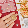 Beebeecraft 12Pcs 2 Styles Rack Plating Brass Cubic Zirconia Charms ZIRC-BBC0002-73-3