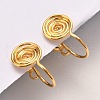 Brass Clip-on Earring Converters Findings KK-D060-04G-01-3