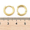 Brass Huggie Hoop Earrings KK-D063-04G-4