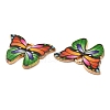 Light Gold Tone Alloy Enamel Pendants ENAM-M059-05KCG-05-2