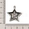 304 Stainless Steel Pendants STAS-K264-01AS-3