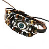 Imitation Leather Multi-strand Bracelets for Men WGBDC80-03-2