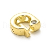 Rack Plating Brass Cubic Zirconia Beads KK-L210-008G-G-2