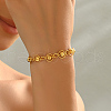 Fashionable Brass Round Beads Link Bracelets for Women YB1680-4
