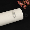Brass Oval Link Bracelets LB3469-2-2