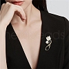 Tulip Alloy Rhinestone Brooches PW-WG17BA4-01-3