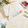 MAYJOYDIY US 5 Yards Cotton Embroidery Hollow Flower Lace Trim SRIB-MA0001-02-4