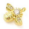 Rack Plating Brass Micro Pave Cubic Zirconia Charms KK-S396-27G-2