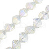 Electroplate Glass Beads Strands EGLA-N008-019-D03-1