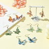 304 Stainless Steel Butterfly Dangle Earrings EJEW-FS00034-6