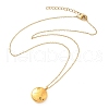 304 Stainless Steel Clear Cubic Zirconia Constellation Pendant Necklaces NJEW-R021-02G-03-4