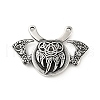 304 Stainless Steel Viking Bear Paw Law Odin Double Ax Pendants X-STAS-P309-31AS-2