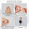 CRASPIRE 20Pcs Self-adhesive ABS Plastic Car Headrest Hook FIND-CP0002-50B-5