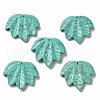 Synthetic Blue Turquoise Carved Pendants G-K353-01E-1