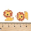 Light Gold Plated Alloy Enamel Pendants ENAM-M219-13KCG-01-3