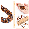  2 Strands Natural Tiger Eye Beads Strands G-NB0004-99-4