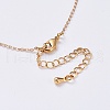 Brass Pendant Necklace Sets NJEW-JN02485-5