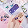 SUNNYCLUE 16Pcs 8 Colors Brass Glass Connector Charms KK-SC0003-64-3