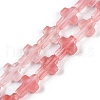 Cherry Quartz Glass Beads Strands G-I369-A14-01-1