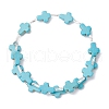 Dyed Synthetic Turquoise Beads Bangles for Women BJEW-JB11903-3