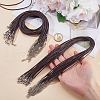 SOFPLATE 50Pcs Waxed Imitation Leather Cord Necklace Makings MAK-SP0001-04B-3