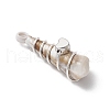 Copper & Acrylic & Plastic Pendants PALLOY-JF03887-01-4