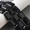Synthetic Blue Goldstone Beads Strands G-S386-A16-1
