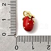 Brass with Enamel Charms KK-Q066-01F-G-3