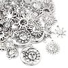 100G Tibetan Style Alloy Pendants TIBEP-YW0001-39-2